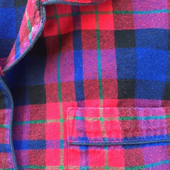 J. Crew Plaid Flannel Button Front Long Sleeve Pajama Top - Picture 10 of 10